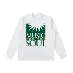 Music for the Soul — Green Logo Sweatshirt - Beige, L