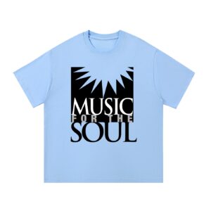 The Greatest Gift of All Is Presence — Back Print Tee - Blue, L