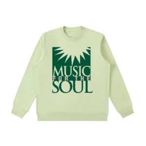 Music for the Soul — Green Logo Sweatshirt - Light Green, M