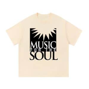 The Greatest Gift of All Is Presence — Back Print Tee - Apricot, S