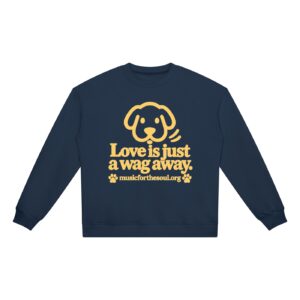 Music for the Soul — Heavyweight Crewneck Sweatshirt - Navy Blue, M