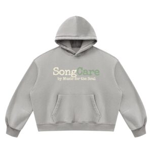 SongCare Wear — Vintage Wash Fleece Hoodie - Light Gray, S