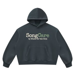 SongCare Wear — Vintage Wash Fleece Hoodie - Navy Blue, 2XL