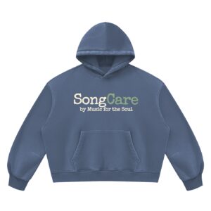 SongCare Wear — Vintage Wash Fleece Hoodie - Washed Blue, S