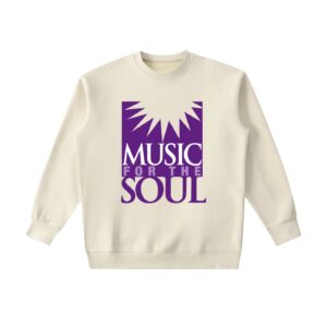 Music for the Soul — Purple & White Logo Sweatshirt - Camel, 2XL